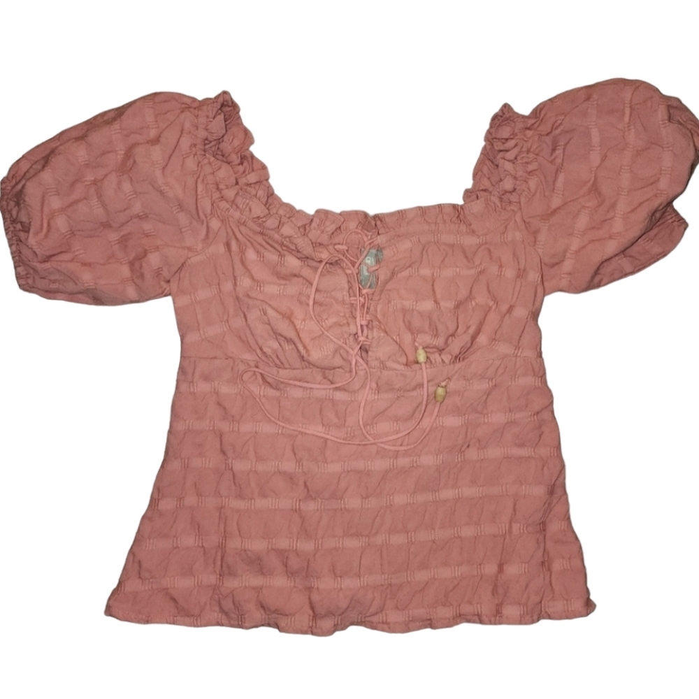 Asos Shirt Short Sleeves Pink Size 4